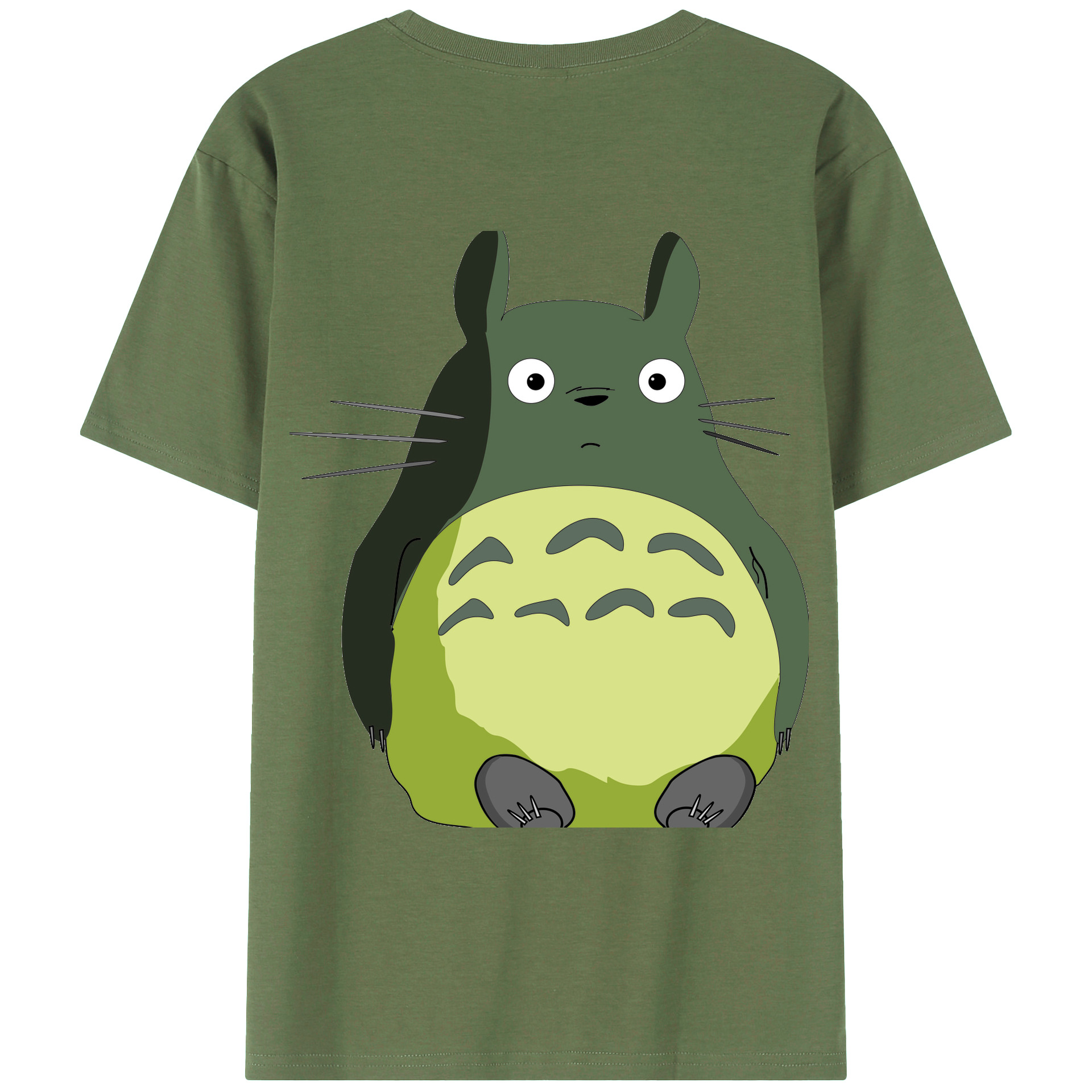 （画像用） となりのトトロ 草壁メイ 草壁サツキ My Neighbor Totoro Satsuki Kusakabe Mei Kusakabe 綿100％ メンズ半袖Tシャツ（バックプリント） 通気性